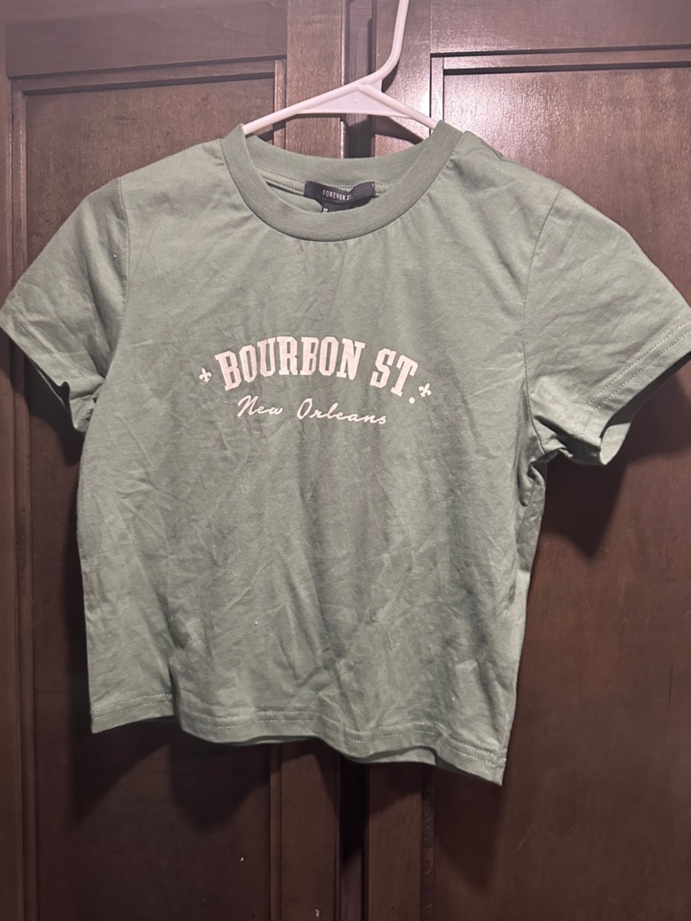 Forever 21 Green "Bourbon St. New Orleans" Graphic Tee